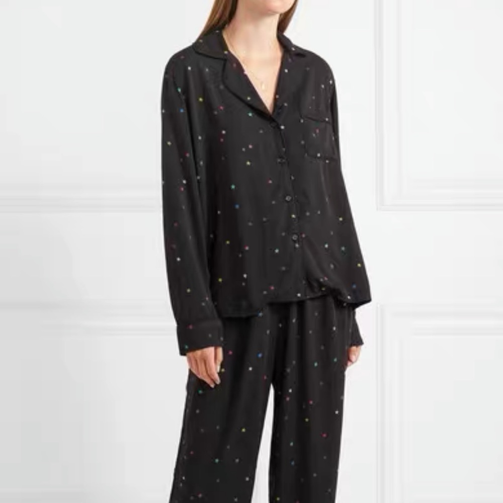 Rails black rainbow stars pajamas shirts